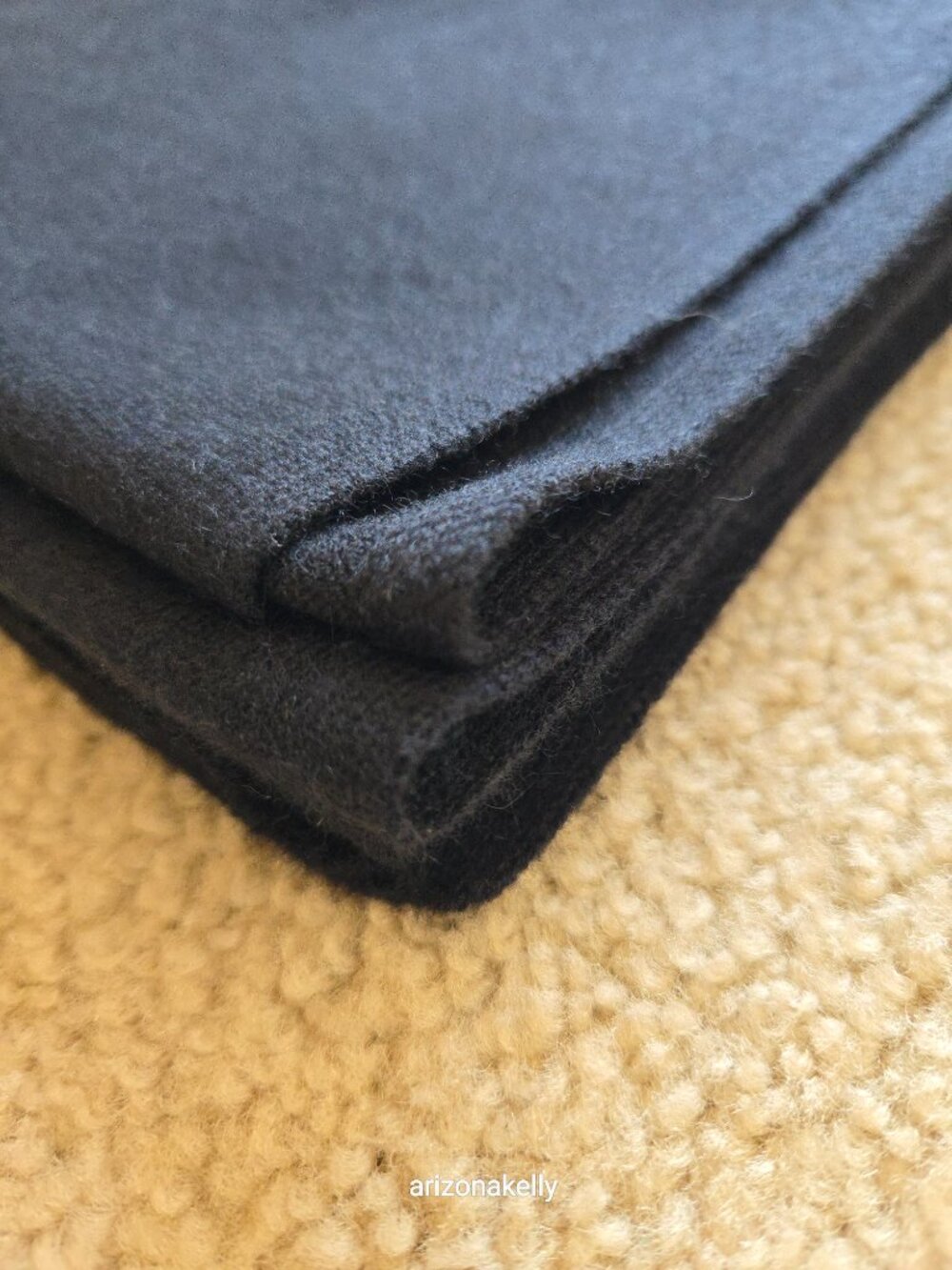 NWOT Garnet Hill Cashmere Scarf Black Knit - Picture 11 of 11